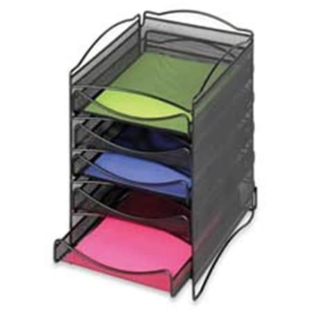 Safco Safco Products Company SAF9432BL Desktop Organizer- Adjustable- 10-.25in.x12-.63in.x15-.13in.- Black SAF9432BL